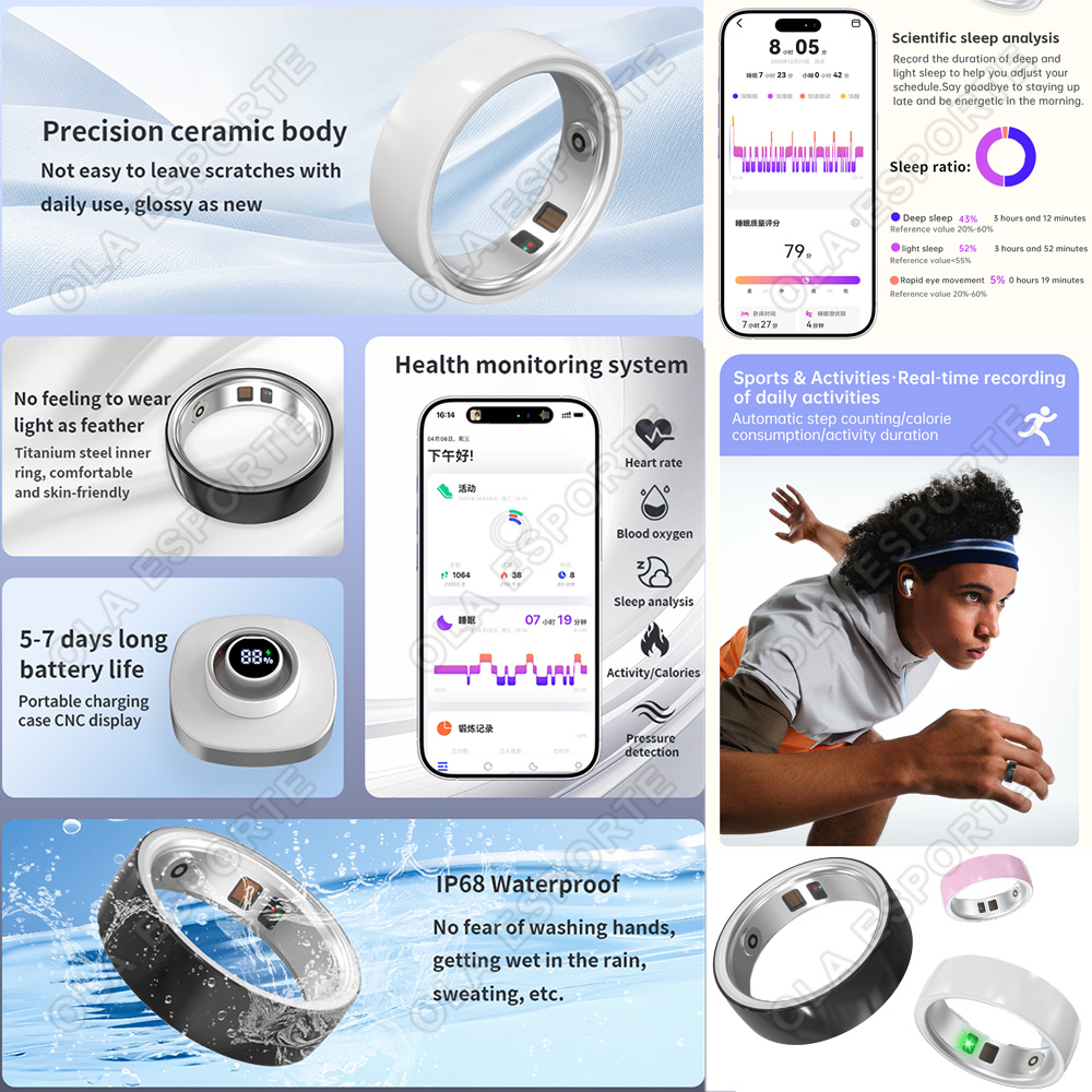 Anel inteligente de cerâmica c - Blood Pressure Monitor avaliação e preço
