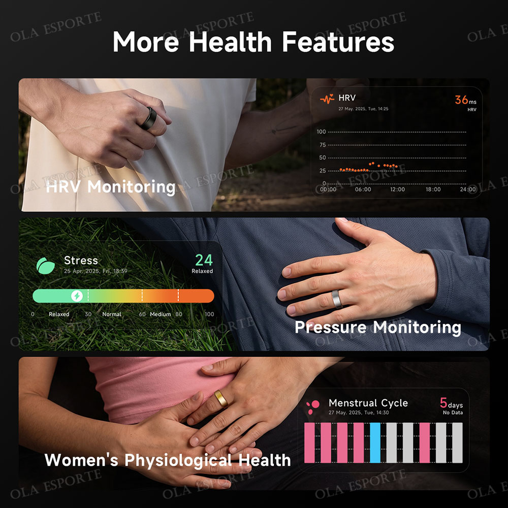 Anel inteligente para homens e - Blood Pressure Monitor avaliação e preço